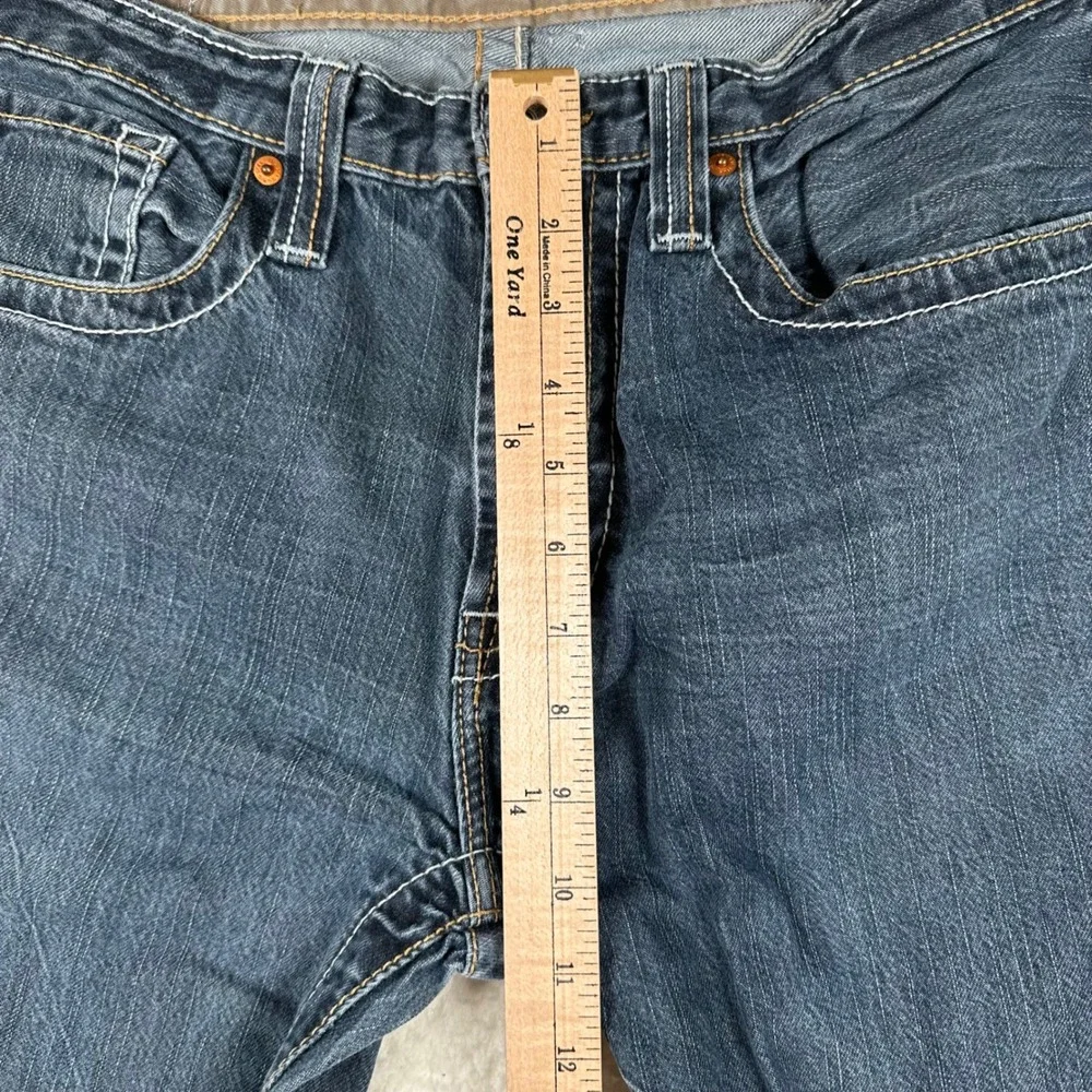 Big Star Pioneer Boot Jeans Mens Organic Denim Bootcut 34x28 Dark Blue Classic